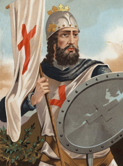 Pelage des Asturies - Pelage le Conquérant - Portrait de Pelayo Roi des Asturies et Chef des Wisigoths (718 à Cangas, 737). d