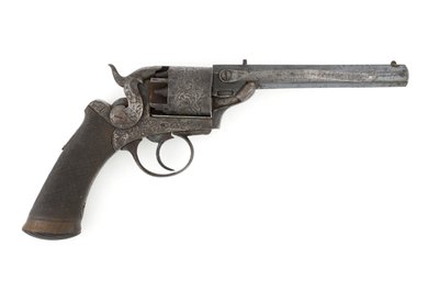 Revolver à percussion à chien latéral, calibre possiblement .38, vers 1860 - Unknown artist