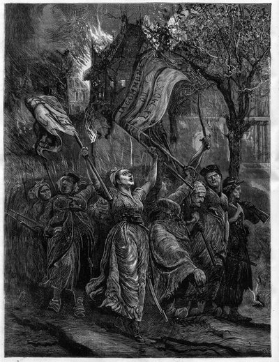 Machines à pétrole circulant dans les rues de Paris - La Commune - Unknown artist