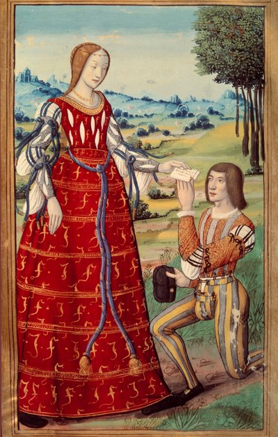 Phèdre tend une lettre à un messager - Unknown artist