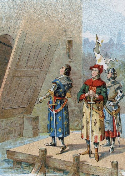 Philippe VI de Valois (1293-1350), roi de France devant le château de Broye le 26 août - Unknown artist