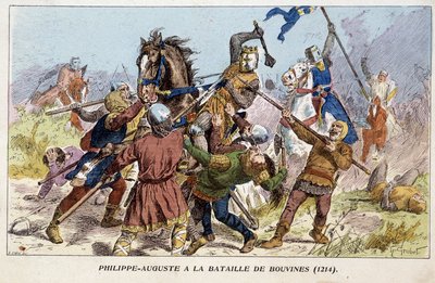 Philippe-Auguste à la bataille de Bouvines (1214) - Unknown artist