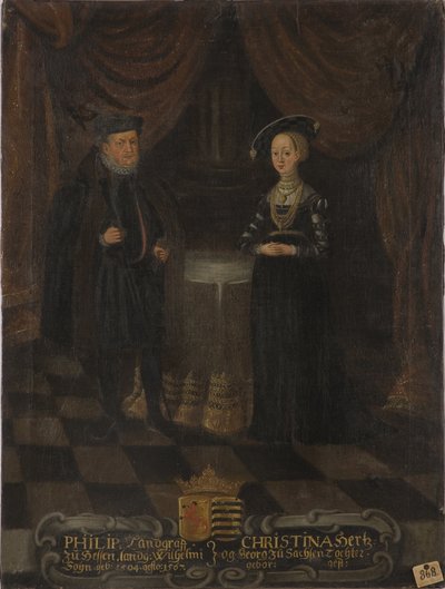 Philippe I de Hesse, dit le Magnanime et Christine de Saxe - Unknown artist