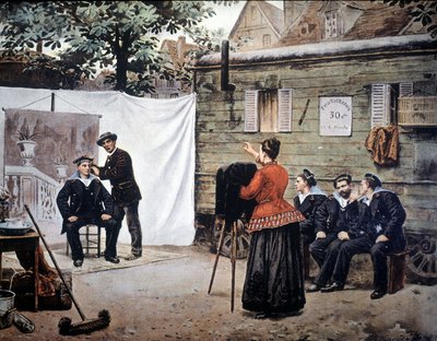 Photographe ambulant en France en 1890 - Unknown artist