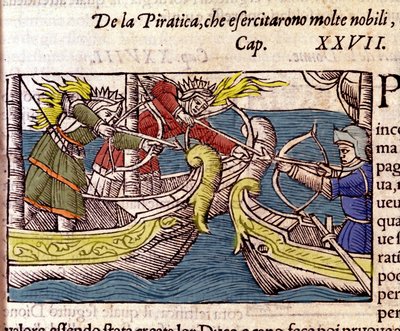 La piraterie pratiquée par des nobles scandinaves (Historia de gentium septentrionalium) - Unknown artist