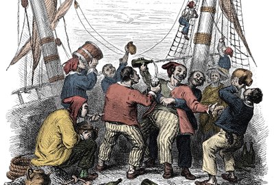 Pirates célébrant la capture d