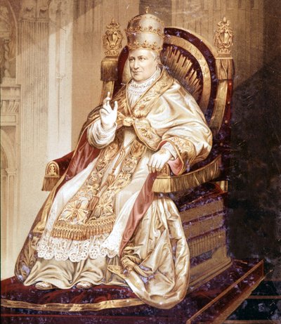 Pie IX (1792 - 1878). Chromolithographie. - Unknown artist