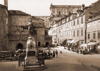 Place Gundulic à Raguse. Fin du 19ème siècle. - Unknown artist