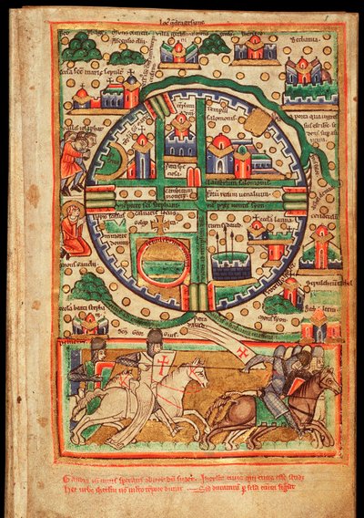 Plan de Jérusalem - Unknown artist