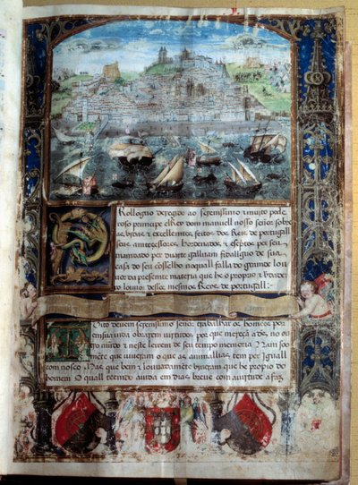 Port de Lisbonne au 16ème siècle - Unknown artist