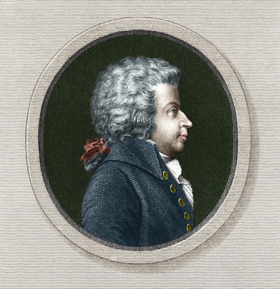 Portrait de Wolfgang Amadeus Mozart (1756-1791) - grav. 19e siècle - Unknown artist