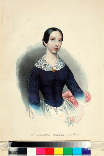 Portrait de la cantatrice et compositrice Pauline Viardot (1821-1910) - Unknown artist