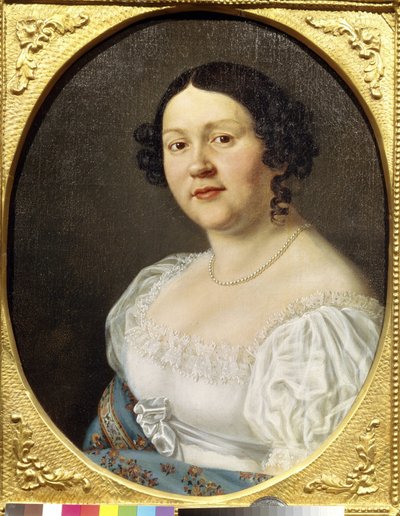 Portrait de la cantatrice soprano Sophia Vasilyevna Samoylova - Unknown artist