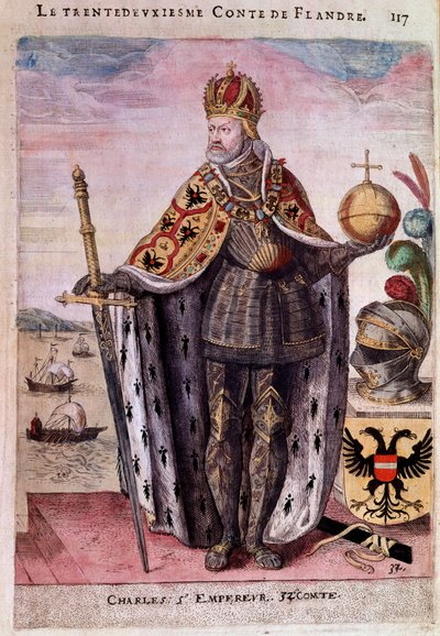 Portrait en pied de Charles V, comte de Flandre - Unknown artist