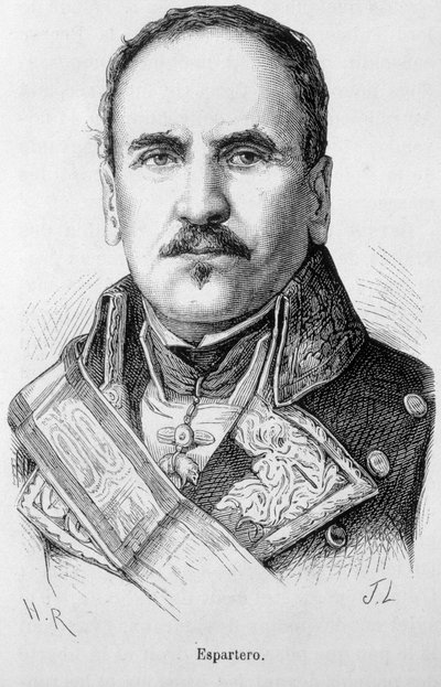 Portrait de Baldomero Espartero, duc de la Victoire, général et homme d