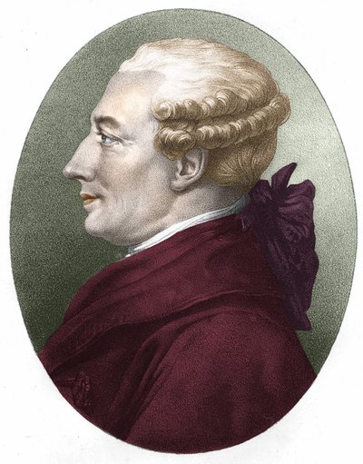Portrait de Beaumarchais. Gravure du XIXe siècle. - Unknown artist