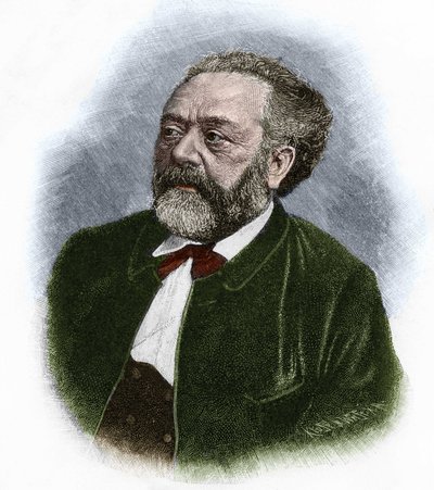 Portrait de Berthold Auerbach (1812-1882), écrivain allemand. - Unknown artist