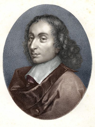 Portrait de Blaise Pascal (gravure du 19e siècle) - Unknown artist