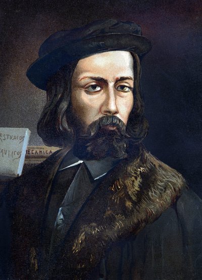 Portrait de Blasco de Garay, ingénieur espagnol du 16ème siècle. d