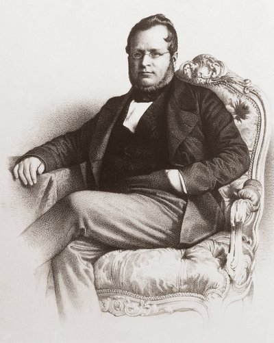 Portrait de Camillo Benso Comte de Cavour (1810 - 1861) - Unknown artist