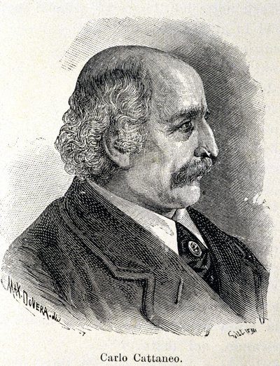 Portrait de Carlo Cattaneo (1801-1869) - Unknown artist