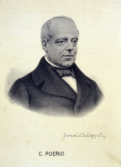 Portrait de Carlo Poerio (1803 - 1867), révolutionnaire italien - Unknown artist