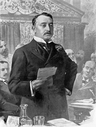 Portrait de Cecil John Rhodes (1853-1902) homme d