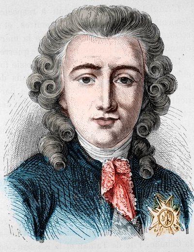 Portrait de Charles Alexandre de Calonne, homme politique français (1734-1802) - dans « L