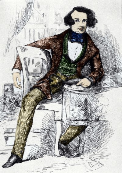 Portrait de Charles Dickens (1812-1870), écrivain anglais. - Unknown artist