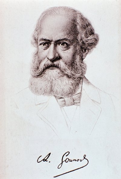 Portrait de Charles Gounod (1818-1893), compositeur anglais (dessin) - Unknown artist