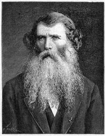 Portrait de Charles Victor Naudin, botaniste français. Gravure de 1898. Dans « La Nature. Revue des sciences et de leurs applications aux arts et à l