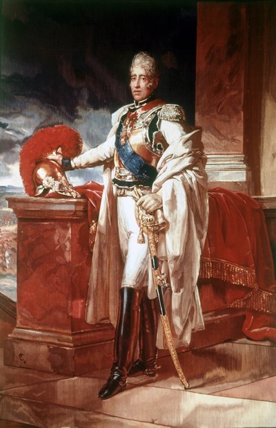 Portrait de Charles X (1757 - 1836), roi de France de 1824 à 1830. Peinture. Musée de Capodimonte, Naples - Unknown artist