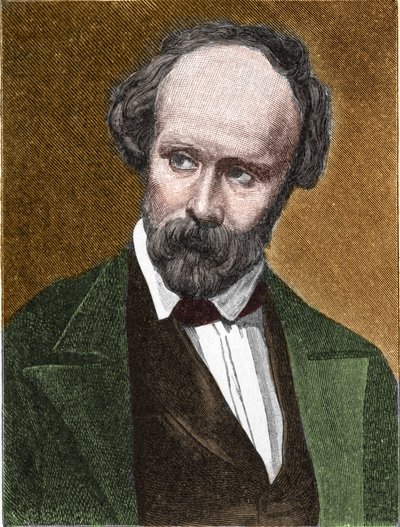 Portrait de Christian Friedrich Hebbel (1813-1863) poète et dramaturge allemand. - Unknown artist