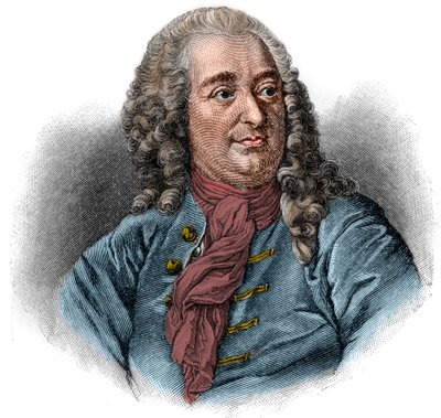 Portrait de Christian von Wolff ou Christian von Wolf juriste, mathématicien et philosophe allemand (1679-1754). Gravure - Unknown artist