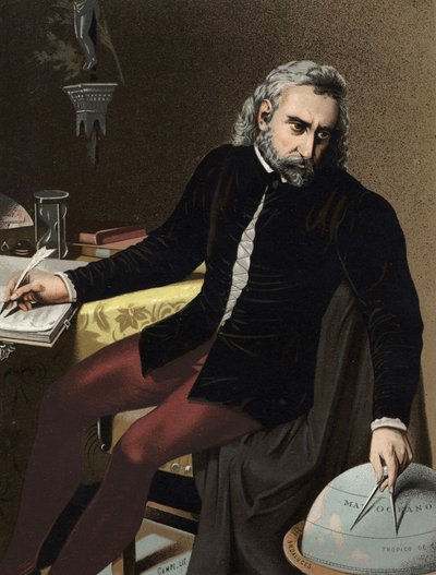 Portrait de Christophe Colomb en italien Cristoforo Colombo : navigateur d