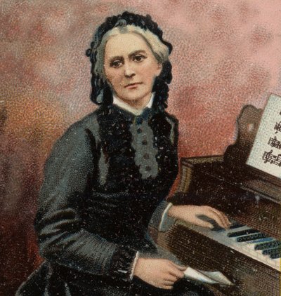 Portrait de Clara Schumann (1819-1896), pianiste et compositrice allemande, épouse de Robert Schumann. - Unknown artist