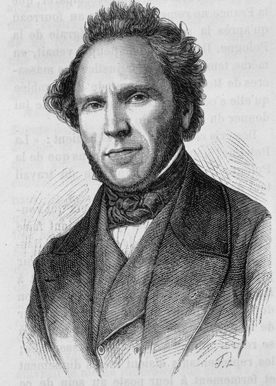 Portrait de Claude Anthime Corbon. Gravure de la fin du 19ème siècle dans « Histoire de France » de H. Martin - Unknown artist