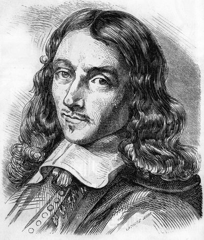Portrait de Claude Perrault (1613 - 1688) architecte, médecin et physicien français. Gravure de 1866. - Unknown artist