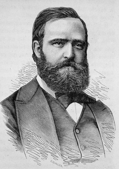 Portrait de Clément Duvernois. Gravure de la fin du 19ème siècle dans « Histoire de France » de H. Martin. - Unknown artist