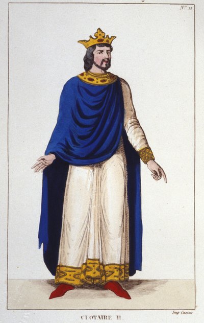 Portrait de Clotaire II (584 - 628), Roi de Neustrie et Roi des Francs - Unknown artist