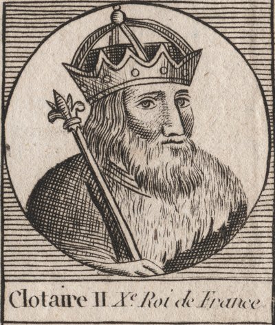 Portrait de Clotaire II (584-628), roi de Neustrie et roi des Francs - Unknown artist