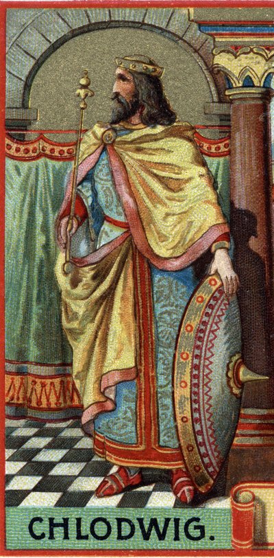 Portrait de Clovis, roi des Francs de 481 à 511 ap. J.-C. - Unknown artist