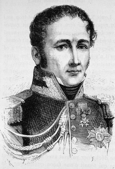 Portrait du Comte Antoine Drouot (1774 - 1847). Gravure de la fin du XIXe siècle dans « Histoire de France » par H. Martin. - Unknown artist