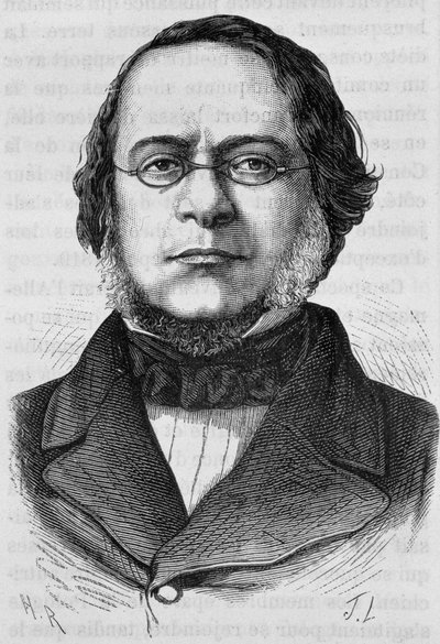 Portrait de Daniele Manin (1804 - 1857). Gravure de la fin du 19ème siècle dans « Histoire de France » de H. Martin. - Unknown artist