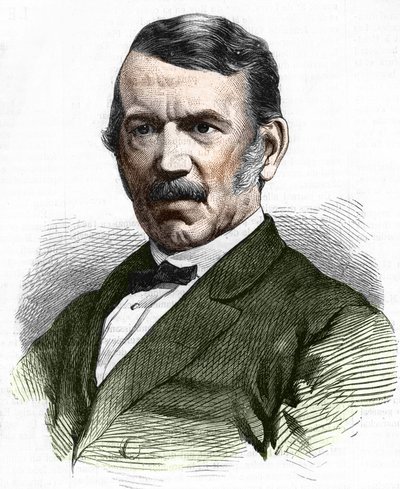 Portrait de David Livingstone (1813-1873) - Unknown artist