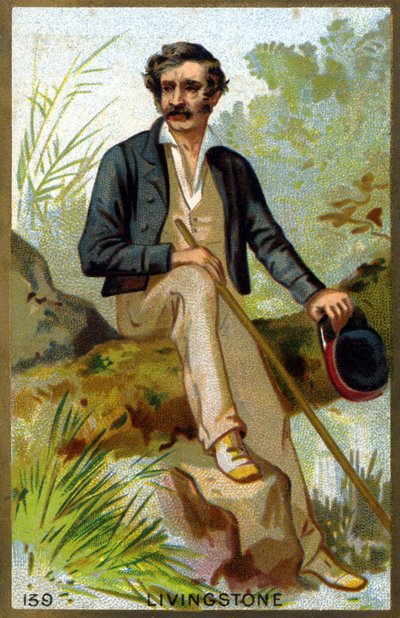 Portrait de David Livingstone (1813 - 1873). Chromolithographie de la fin du XIXe siècle. - Unknown artist