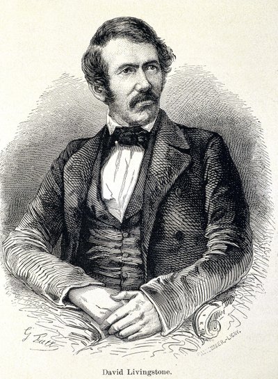 Portrait de David Livingstone, missionnaire écossais (1813-1873) - Unknown artist