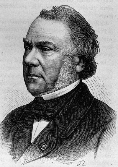 Portrait de Delangle. Gravure de la fin du 19ème siècle dans « Histoire de France » de H. Martin - Unknown artist