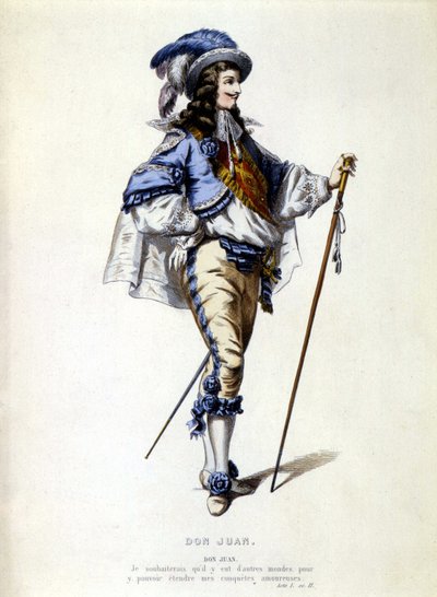 Portrait de Don Juan en pied, XIXe siècle - Unknown artist