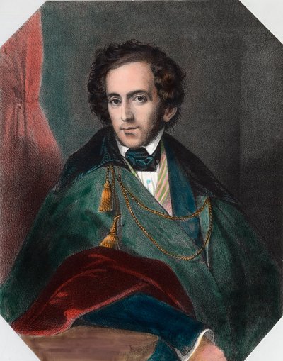 Portrait de Felix Mendelssohn (1809-1847), chef d